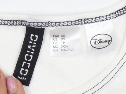 Womens UK Size XS H&M White  Tank