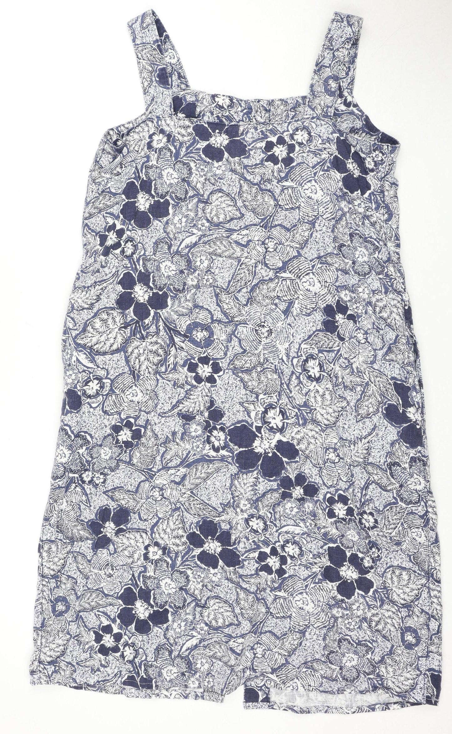 Next Women's Blue Floral Slip Dress Size 12