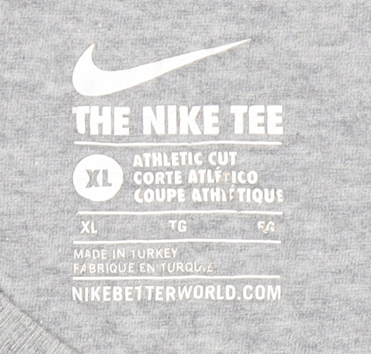 Nike Men's XL Grey Athletic Graphic T-Shirt