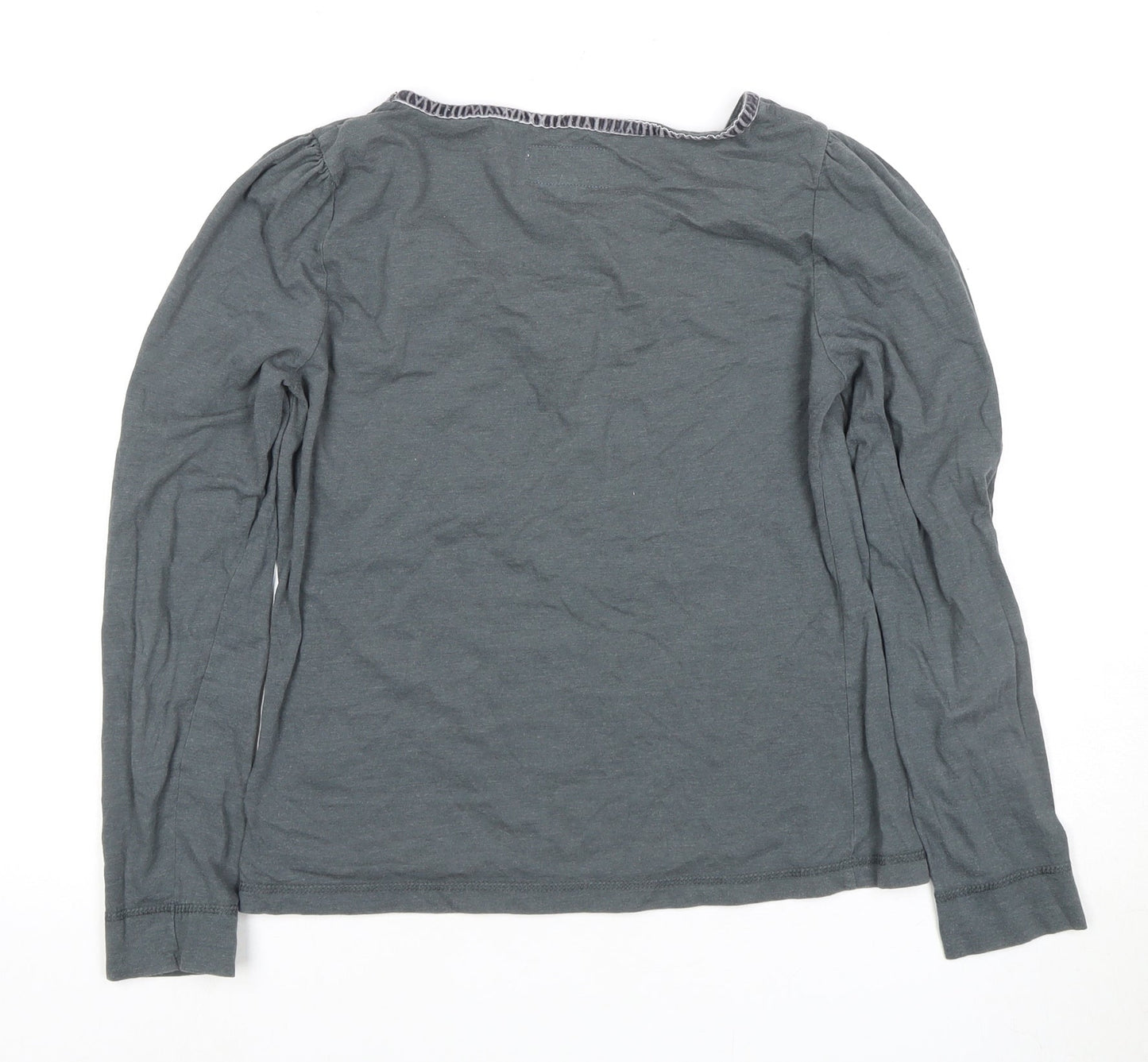 Womens UK Size S Ness Grey Basic T-Shirt