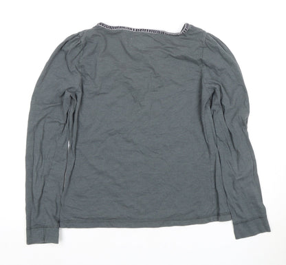 Womens UK Size S Ness Grey Basic T-Shirt