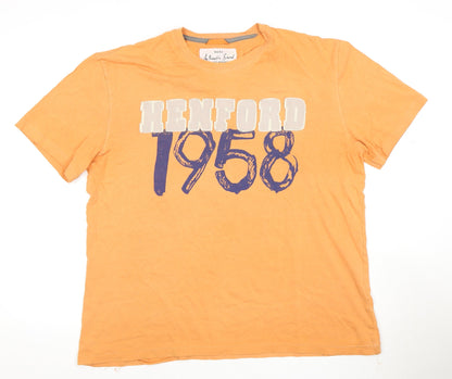 Next Men’s Orange College Graphic T-Shirt XL