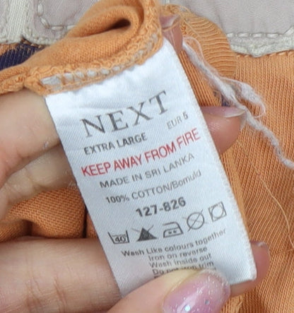 Next Men’s Orange College Graphic T-Shirt XL