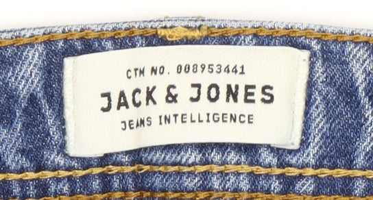 Jack & Jones Men's Blue Straight Jeans Size 34