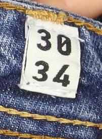 Jack & Jones Men's Blue Straight Jeans Size 34