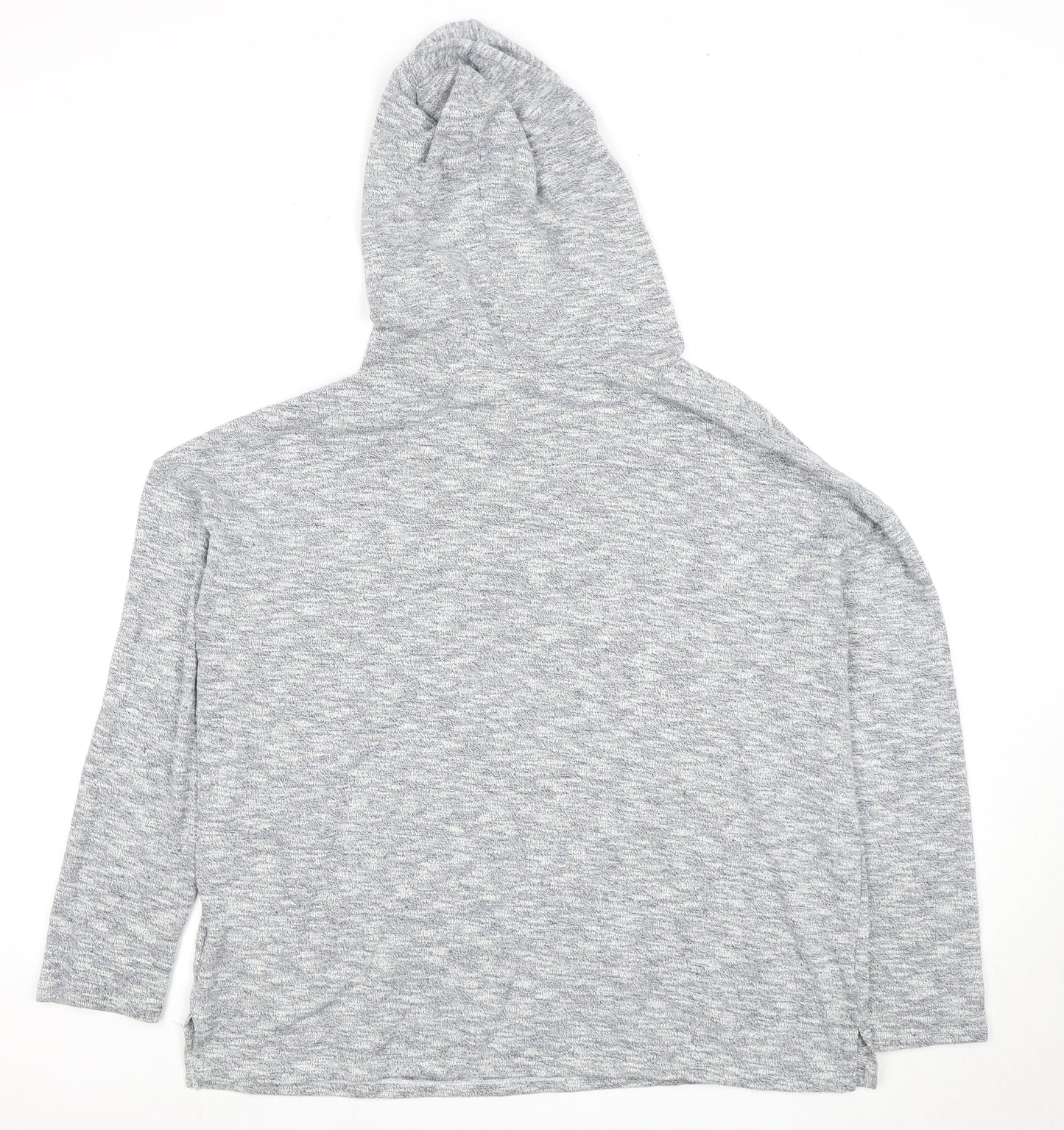 Roxy Women's Grey Pullover Hoodie, Size 12, Lace-Up