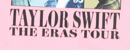 Taylor Swift Girls Pink Pullover Hoodie, 11-12 years, Music Theme