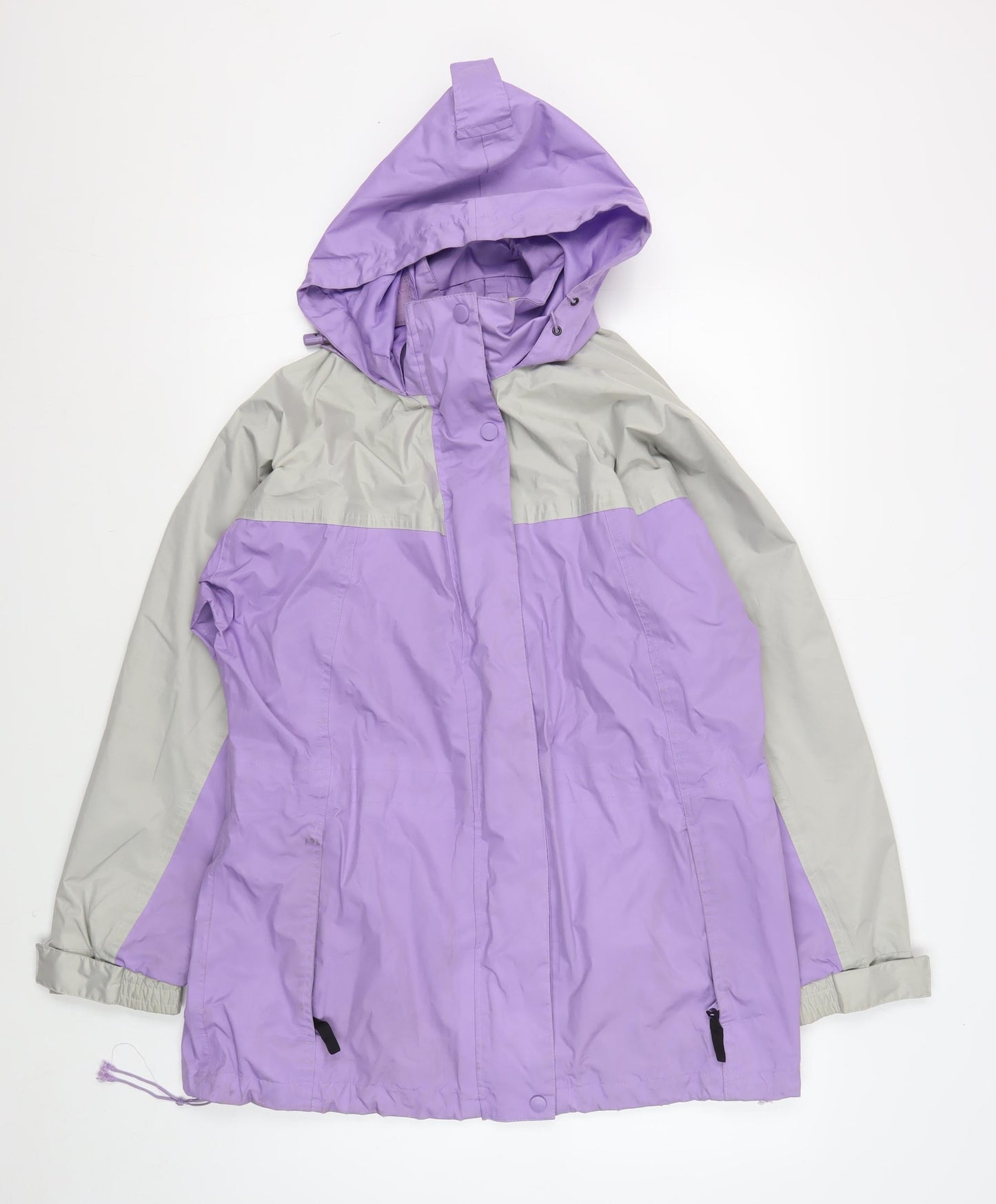 Womens UK Size 12 being Casual Purple Rain Coat