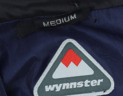 Wynnster Men's Blue Hooded Rain Jacket Medium