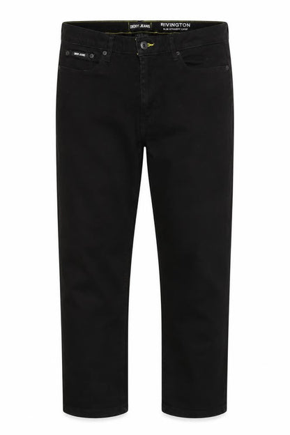 Mens UK Size 32 DKNY Regular Fit Straight Black Jeans