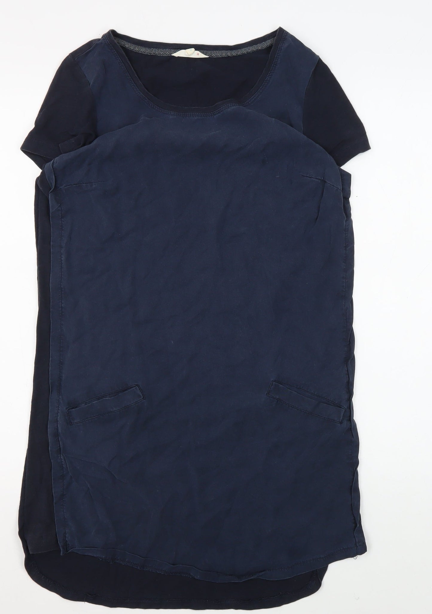 Womens UK Size 8 White Stuff Blue Basic T-Shirt