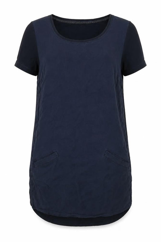 Womens UK Size 8 White Stuff Blue Basic T-Shirt