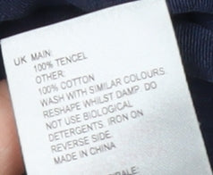 Womens UK Size 8 White Stuff Blue Basic T-Shirt