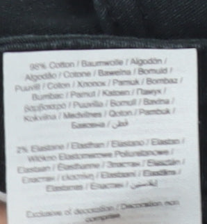 Jack & Jones Men's Black Straight Trousers, Size 34