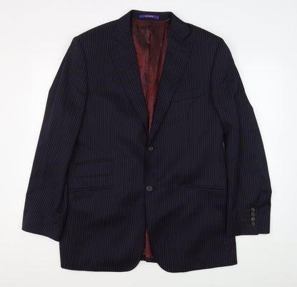 Mens UK Size 42 Ted Baker Regular Blue Suit Jacket