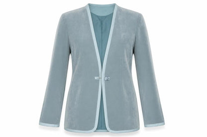 Womens UK Size 14 Jacques Vert Regular Blue Suit Jacket
