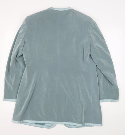 Jacques Vert Women's Blue Suit Jacket, Size 14, Lined