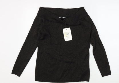 Jasper Conran Women's Black Off Shoulder Blouse Size 14