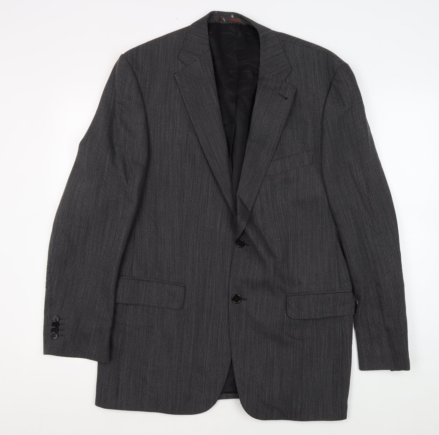 Mens UK Size 42 Feraud Regular Grey Suit Jacket