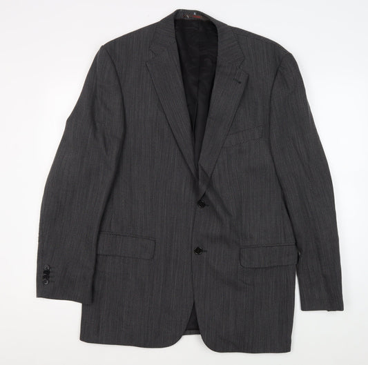 Mens UK Size 42 Feraud Regular Grey Suit Jacket