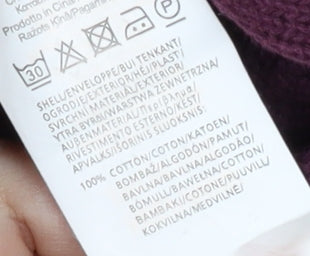 Firetrap Men's Red V-Neck Cotton Pullover Jumper S