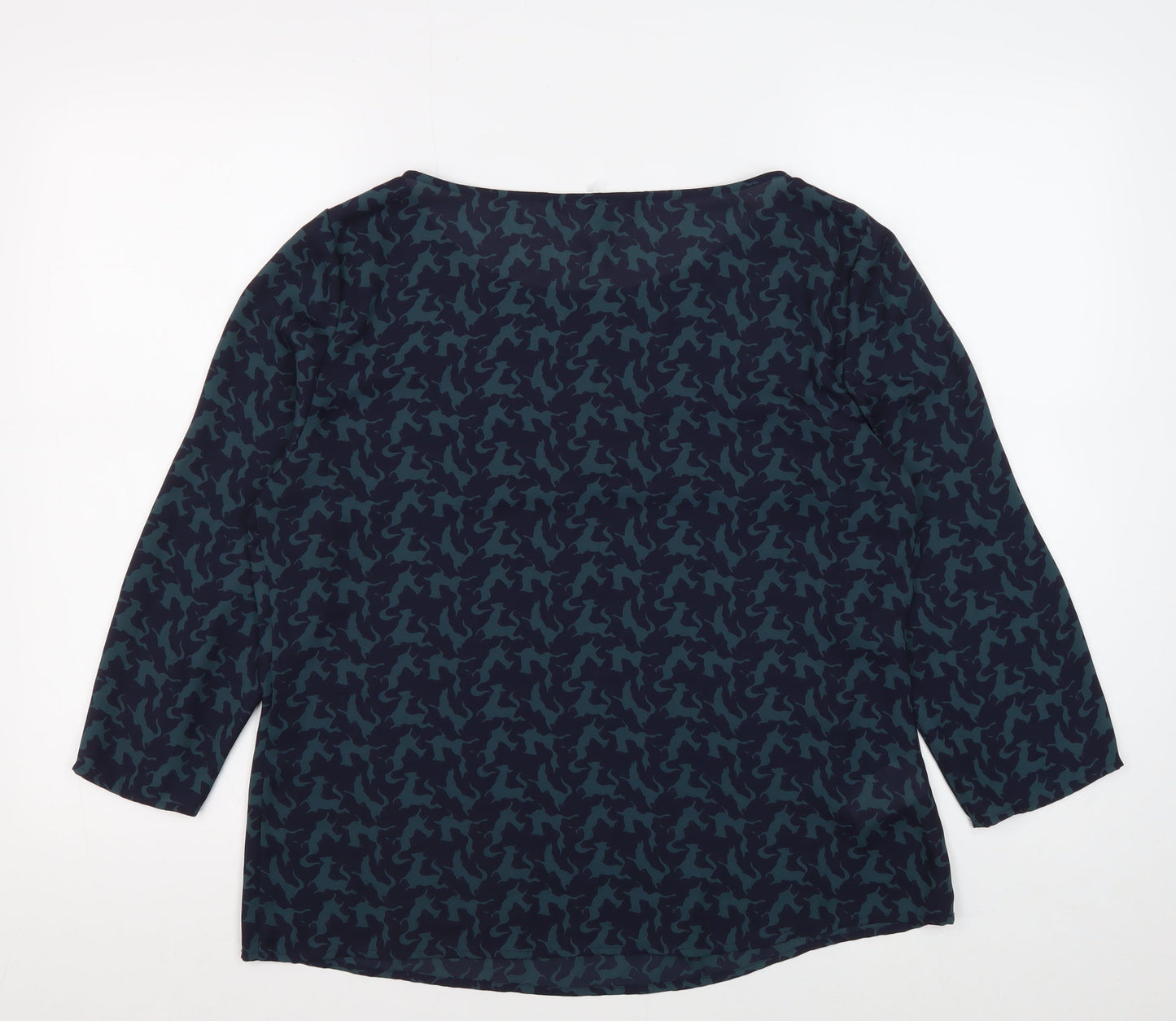 Womens UK Size 14 Laura Ashley Blue  Blouse