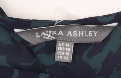 Womens UK Size 14 Laura Ashley Blue  Blouse