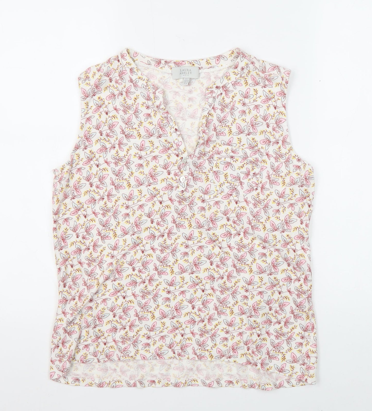 Womens UK Size 14 Laura Ashley Multicoloured Basic Blouse