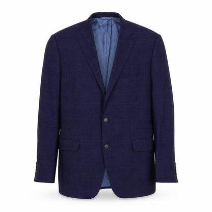 Mens UK Size 46 Moss Regular Blue Suit Jacket