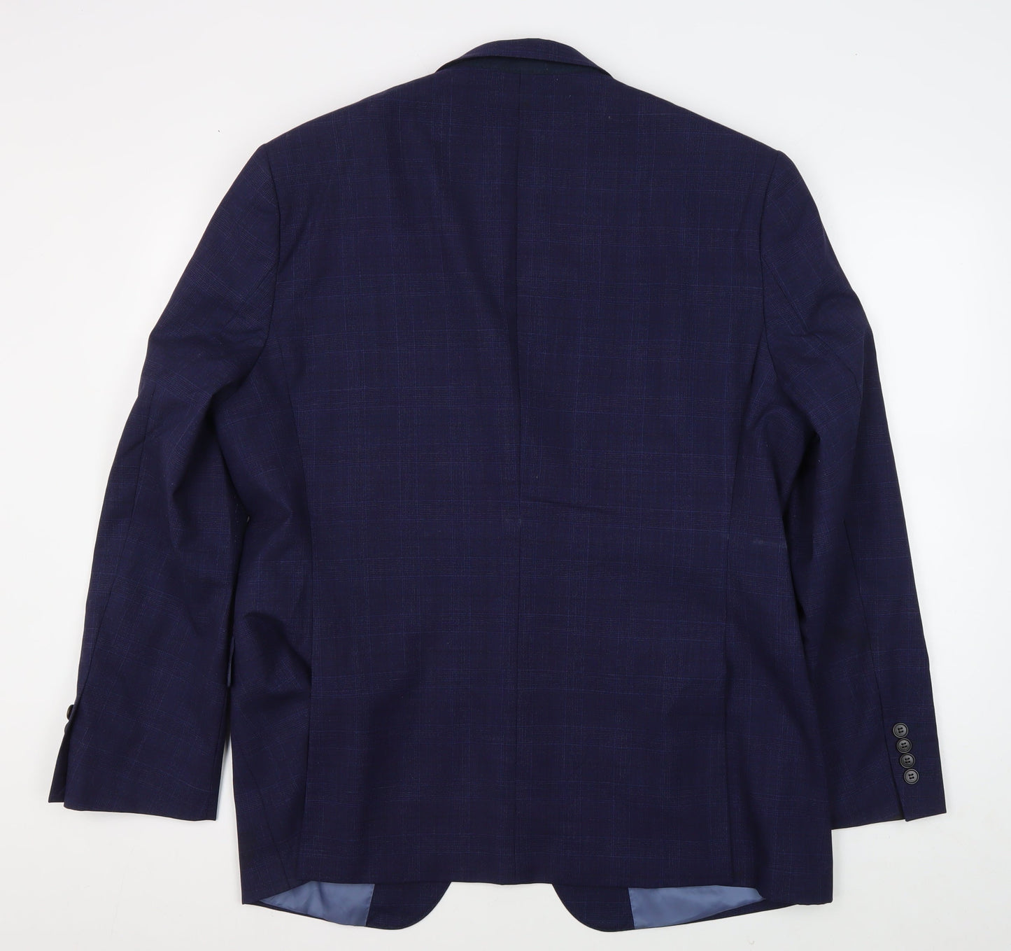 Mens UK Size 46 Moss Regular Blue Suit Jacket