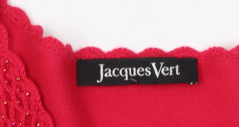 Womens UK Size XL Jacques Vert Red Pullover Jumper