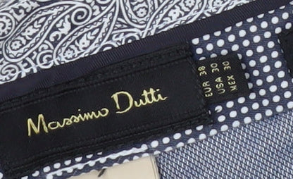 Massimo Dutti Men's Grey Chino Trousers, Size M