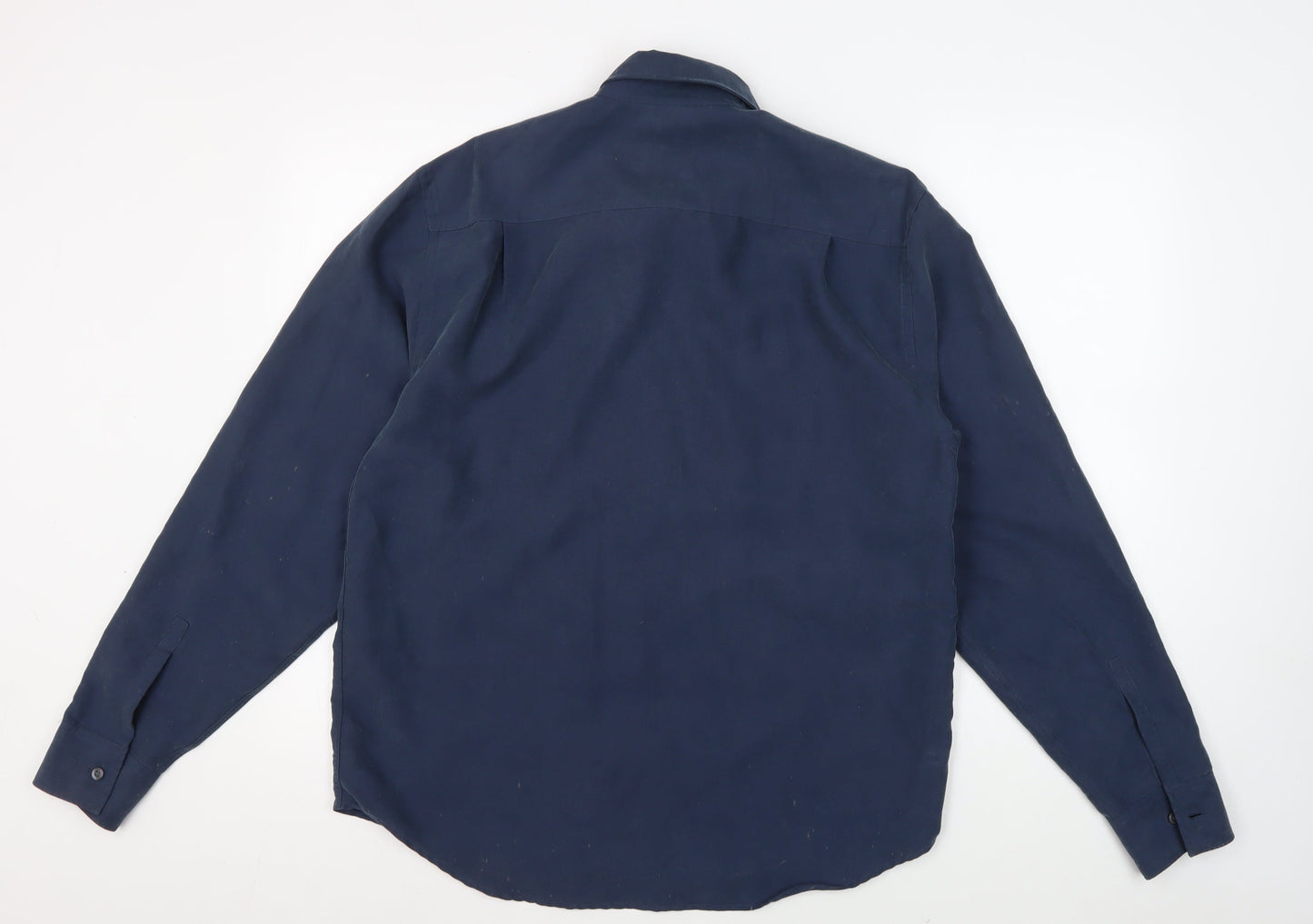 Firetrap Men's Blue Long Sleeve Button-Up Shirt M