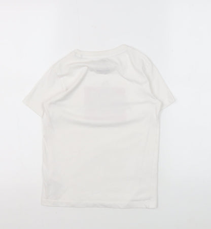Trespass Boys White Graphic Print Quick Dry T-Shirt, Size 7-8 Years