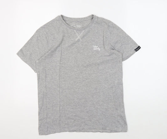 Tokyo Laundry Men's Grey Crew Neck T-Shirt Size S
