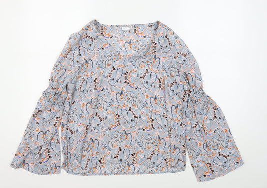 Jacqueline de Yong Women's Floral Blouse Size 8, Multicoloured