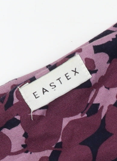 Eastex Women's Purple Floral Sleeveless Dress Size 12