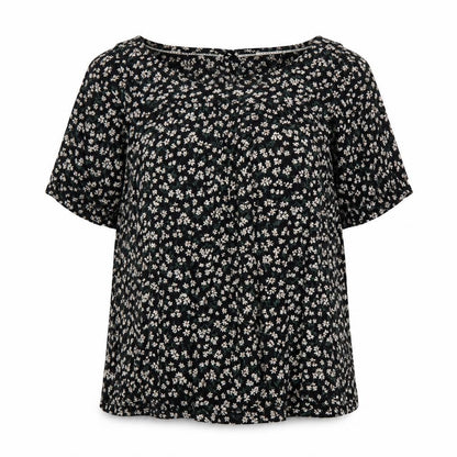 Womens UK Size 8 Fat Face Black Tunic Blouse