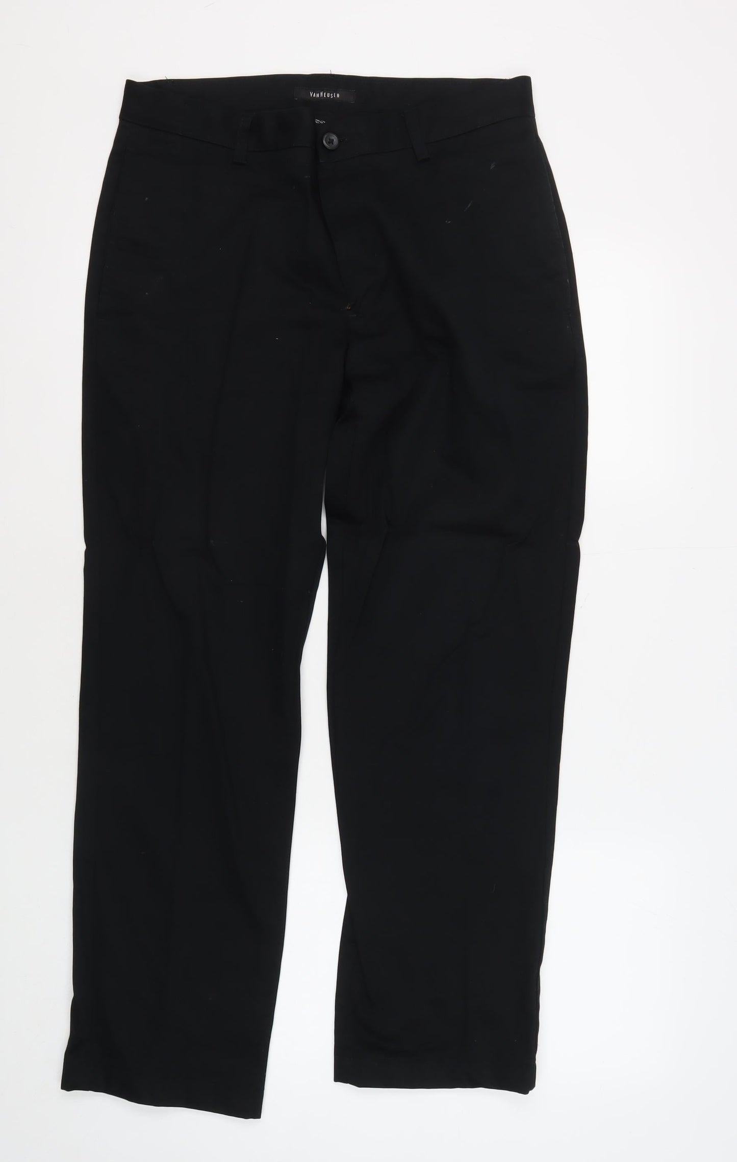Van Heusen Men's Black Dress Pants Size 32 Regular Fit