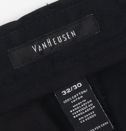 Van Heusen Men's Black Dress Pants Size 32 Regular Fit