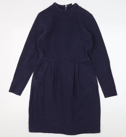 Joules Women's Blue Knee Length Shift Dress Size 10