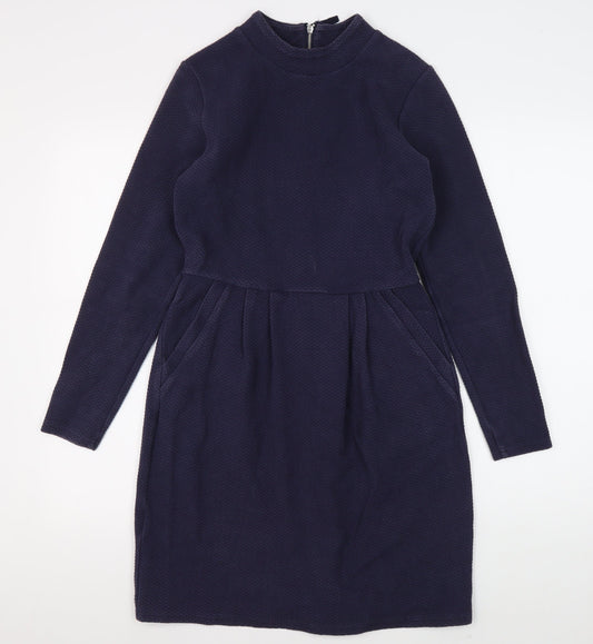 Joules Women's Blue Knee Length Shift Dress Size 10