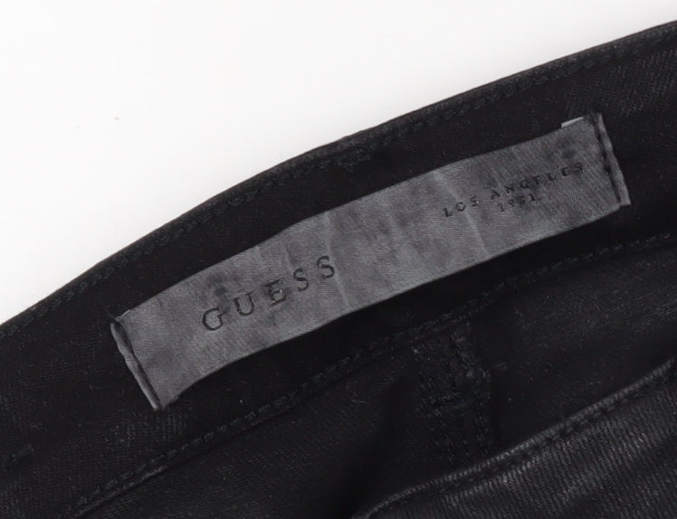 Guess Men's Black Skinny Denim Trousers, Size 32