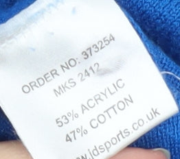 McKenzie Men's Blue Henley Jumper, L, Casual Style