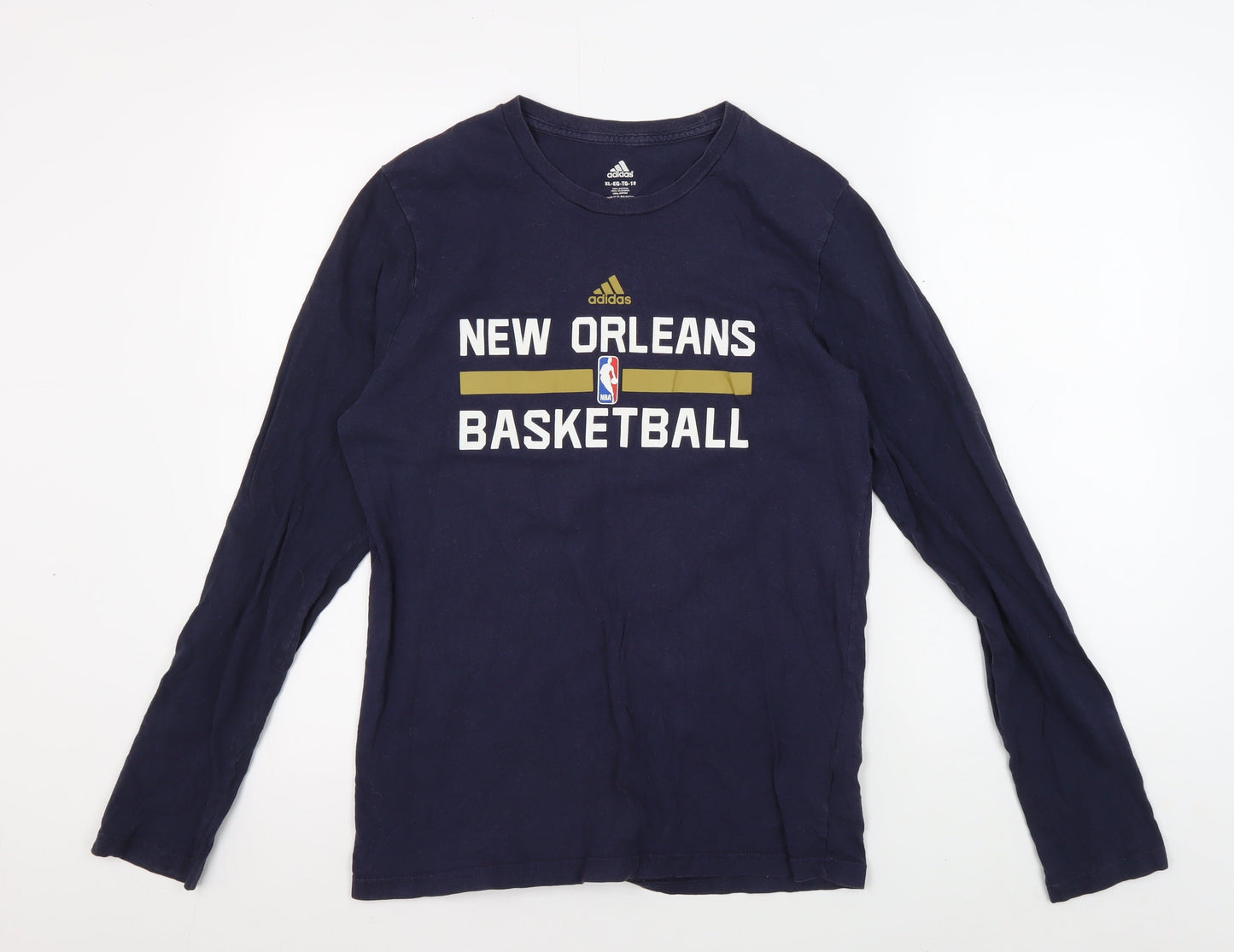 Adidas Unisex Blue XL Basketball T-Shirt