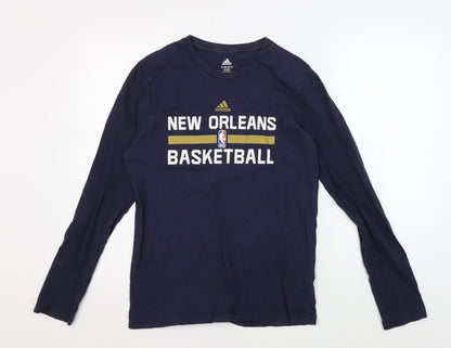 Adidas Unisex Blue XL Basketball T-Shirt