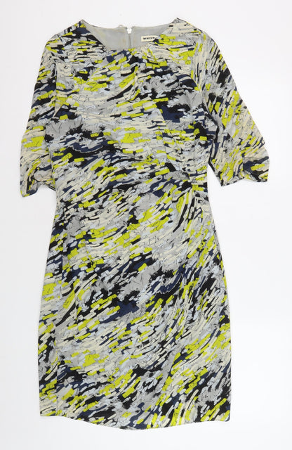 Whistles Women's Multicoloured Abstract Dress Size 12