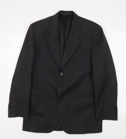Mens UK Size 36 Van Heusen Regular Black Suit Jacket