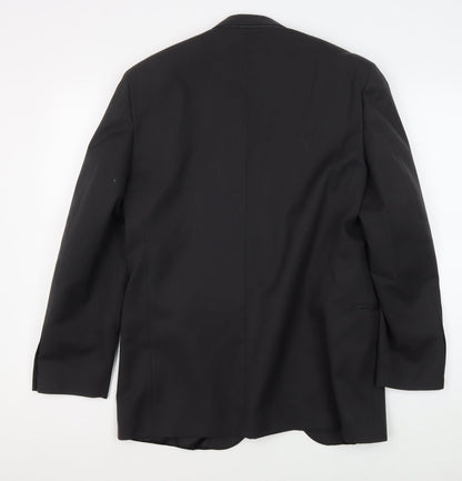 Mens UK Size 36 Van Heusen Regular Black Suit Jacket