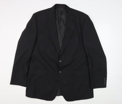 Mens UK Size 44 Jeff Banks Regular Black Suit Jacket